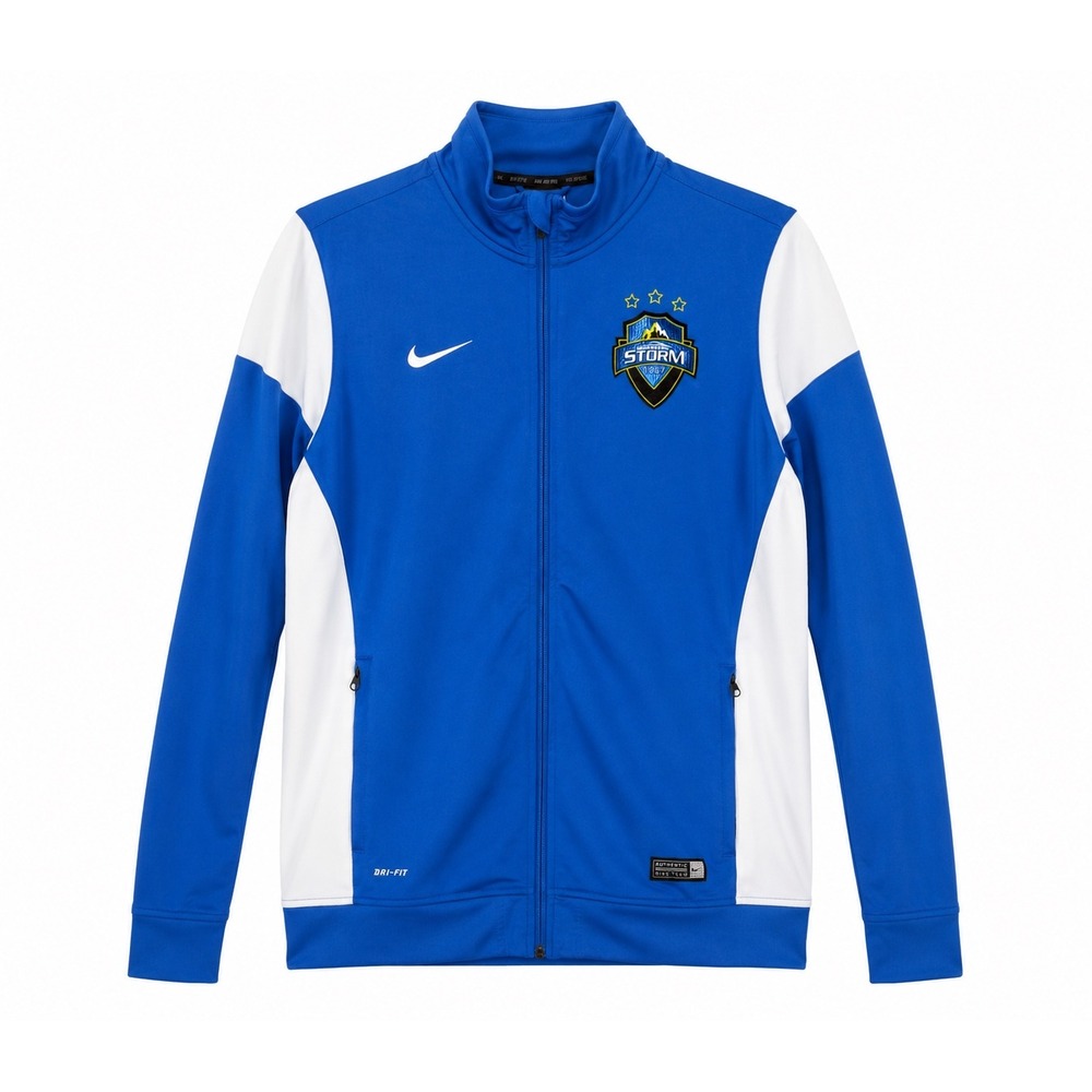 Nike Dri-FIT Colorado Storm Soccer Full Zip Track Jacket Blue Youth Size Large